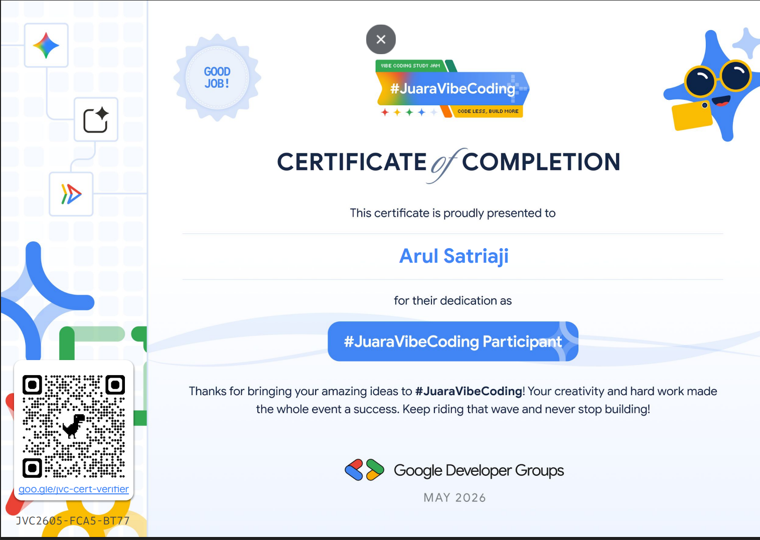Certificate Vibe Coding